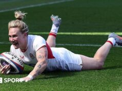 Women’s Six Nations: Ten-try England cruise to 62-24 victory over Wales Nottingham Forest celebrate