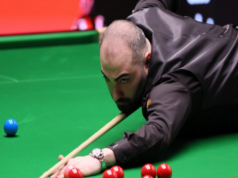 2026 World Snooker Championship: Hossein Vafaei first qualifier to win at Crucible this year Hossein Vafaei takes a shot