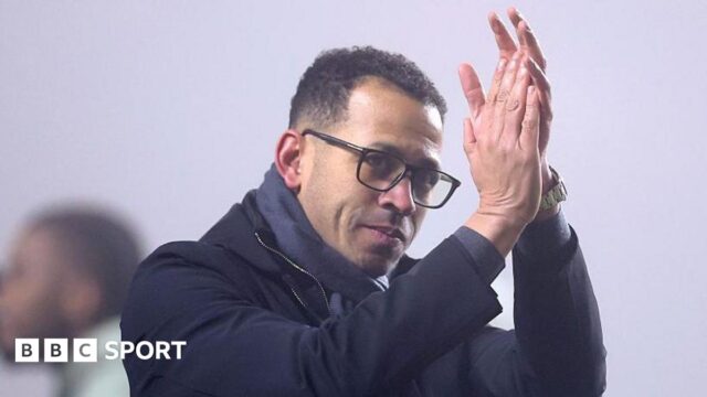 Liam Rosenior applauds Chelsea fans after the FA Cup third round against Charlton in January 